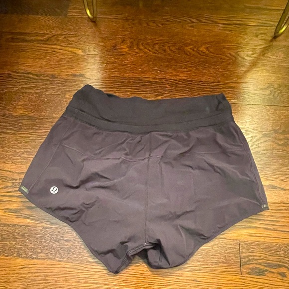lululemon athletica Pants - Lululemon black running shorts; size 4
Material is polyester and elastane
